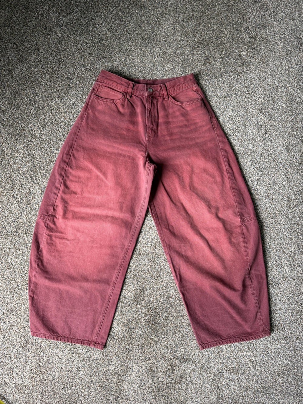 Free People Sample Barrel Jeans Rosewood High-Rise